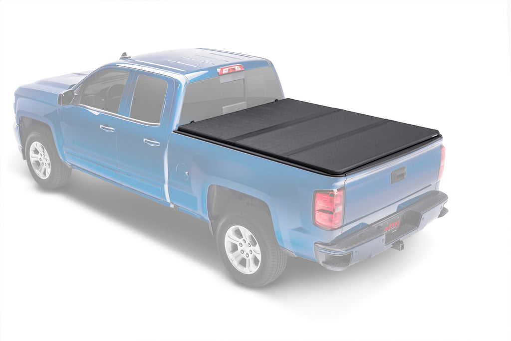 Camión de plataforma ExtangSolid Fold 2.0 Tonneau 19- GM P/U 1500 con caja de 8 pies