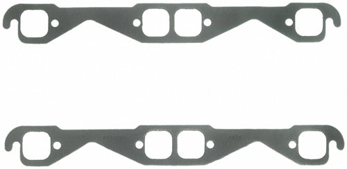 FEL-PRO SB Chevy Exhaust Gaskets SQUARE PORTS STOCK SIZE