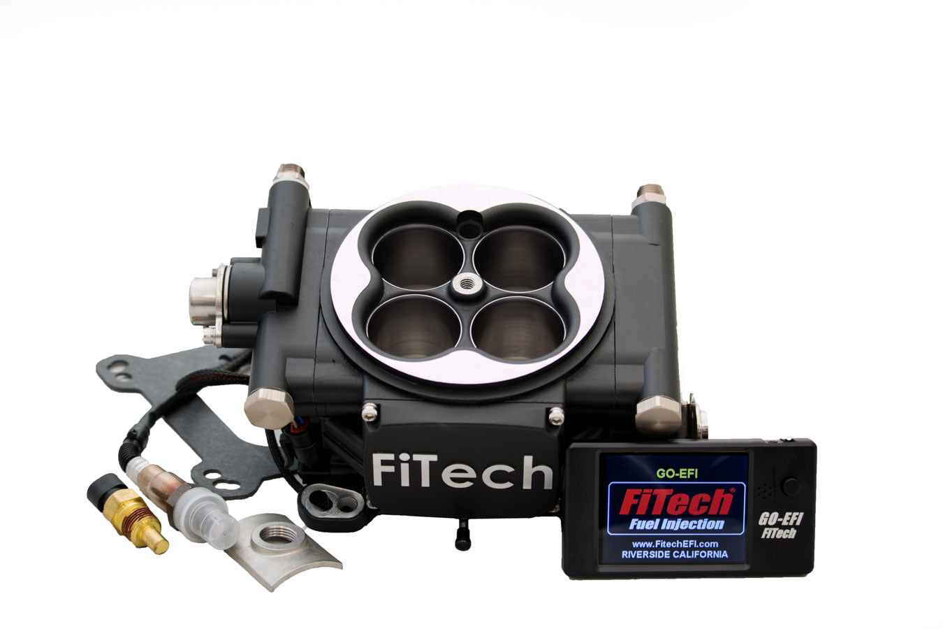 FiTech Fuel Injection Go EFI 4 600hp Basic Kit Matte Black