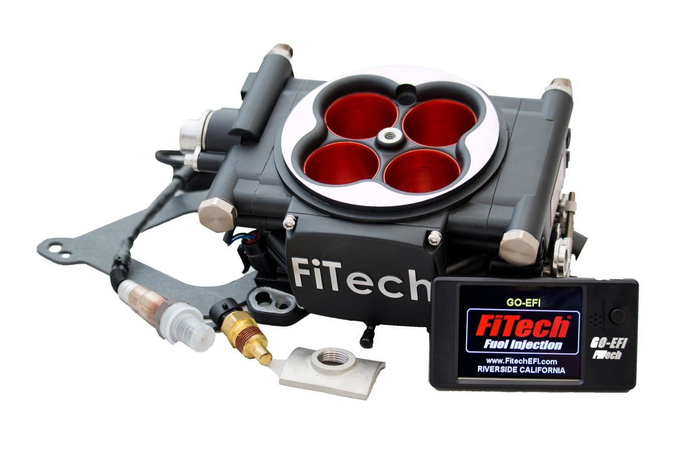FiTech Fuel Injection Go EFI Power Adder 600hp Kit Matte Black