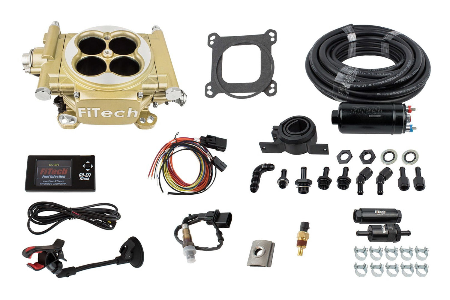 FiTech Fuel Injection 600 HP E/S EFI System Classic Gold