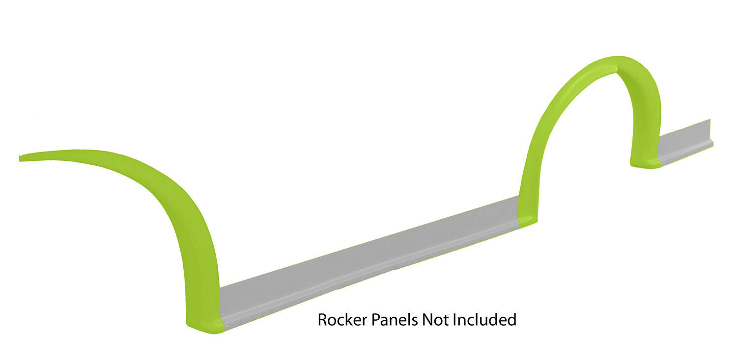 Five Star Fabricating MD3 Wheel Flares Dirt Flresnt Yellow Left