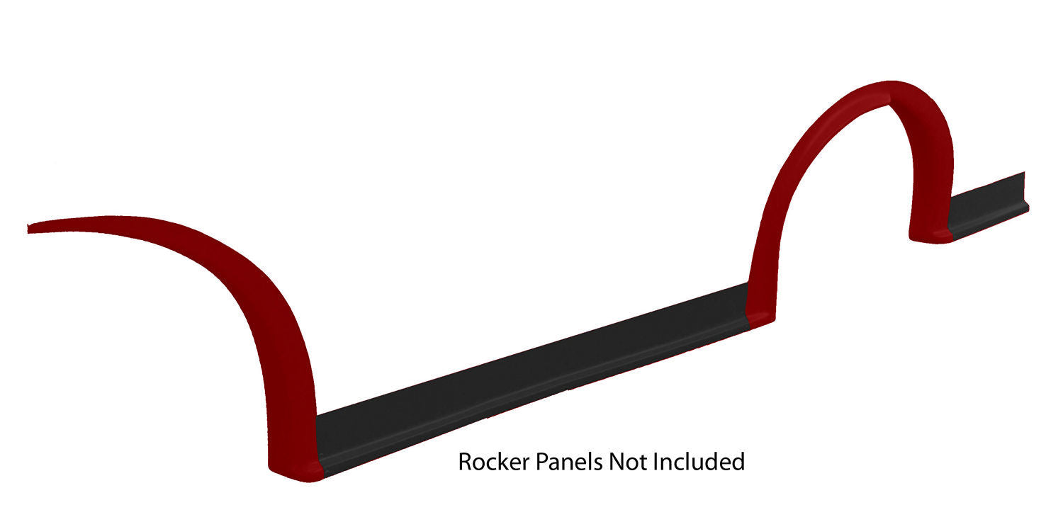 Five Star Fabricating MD3 Wheel Flares Dirt Red Left