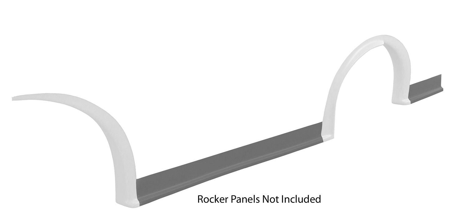 Five Star Fabricating MD3 Wheel Flares Dirt White Left