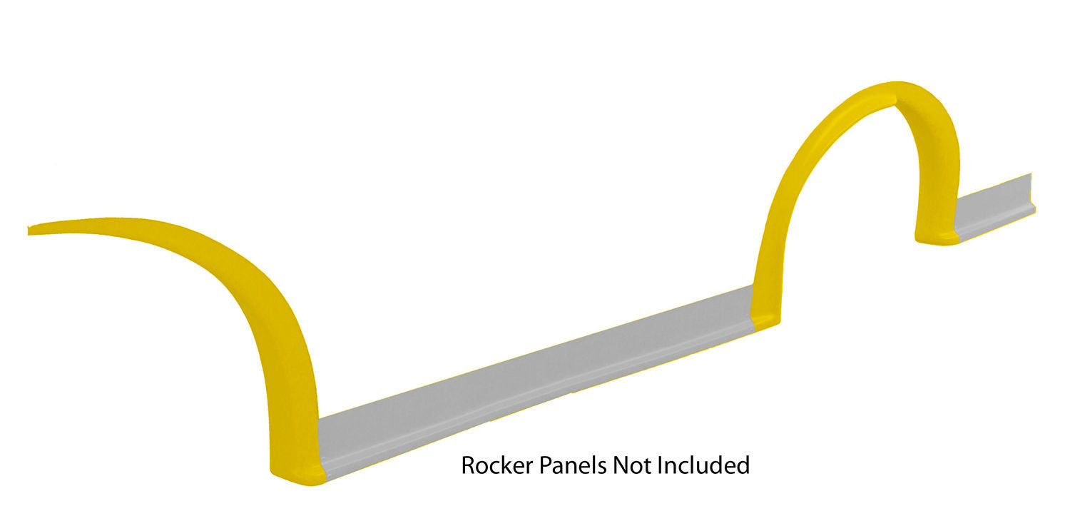 Five Star Fabricating MD3 Wheel Flares Dirt Yellow Left