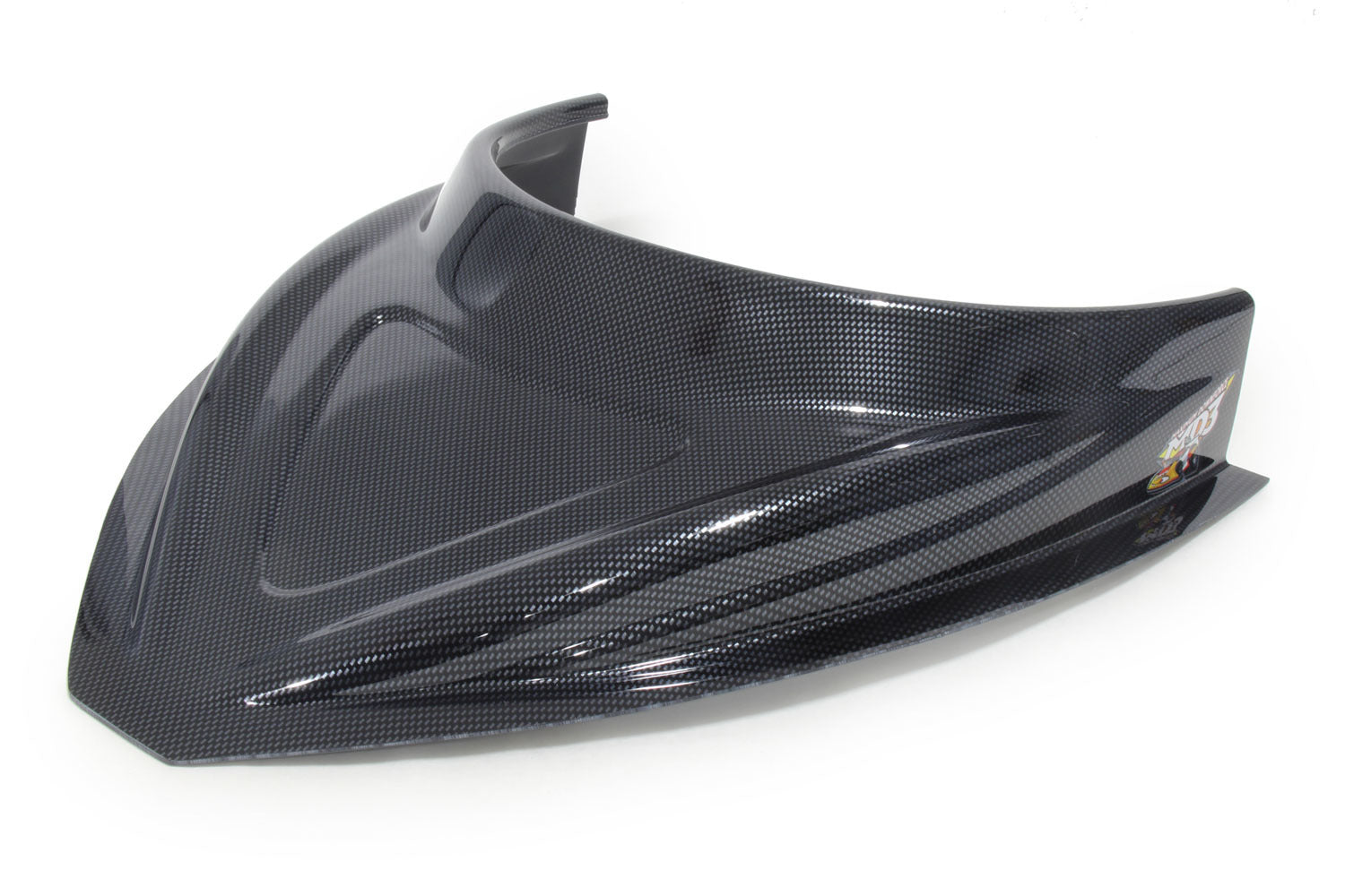 Five Star Fabricating MD3 Hood Scoop 3in Tall Curved Carbon Fiber Look
