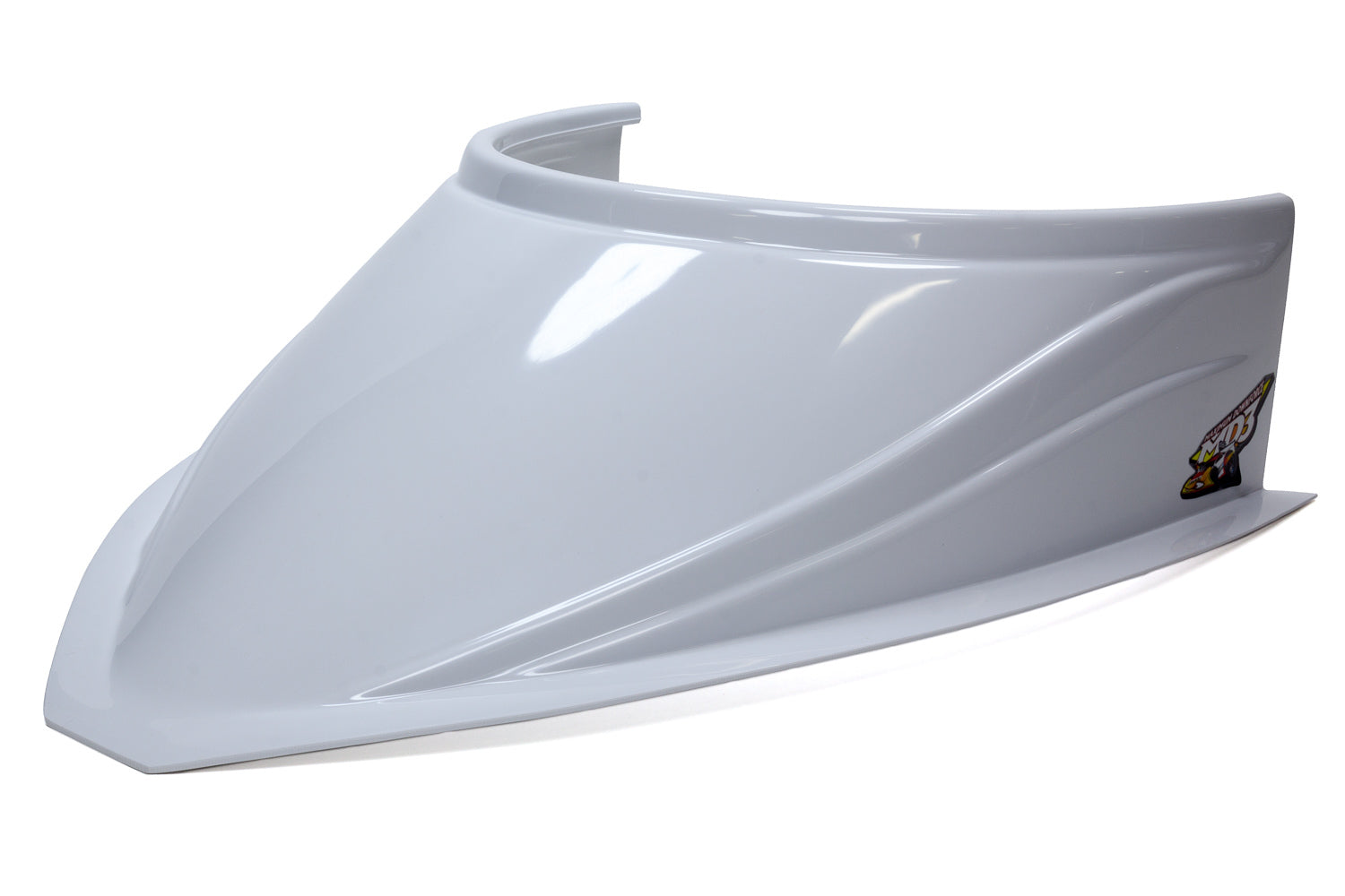 Five Star Fabricating MD3 Hood Scoop 5in Tall Curved White