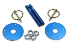 Load image into Gallery viewer, Hood Pin Kit  3/8in Alum Blue 2-Pack