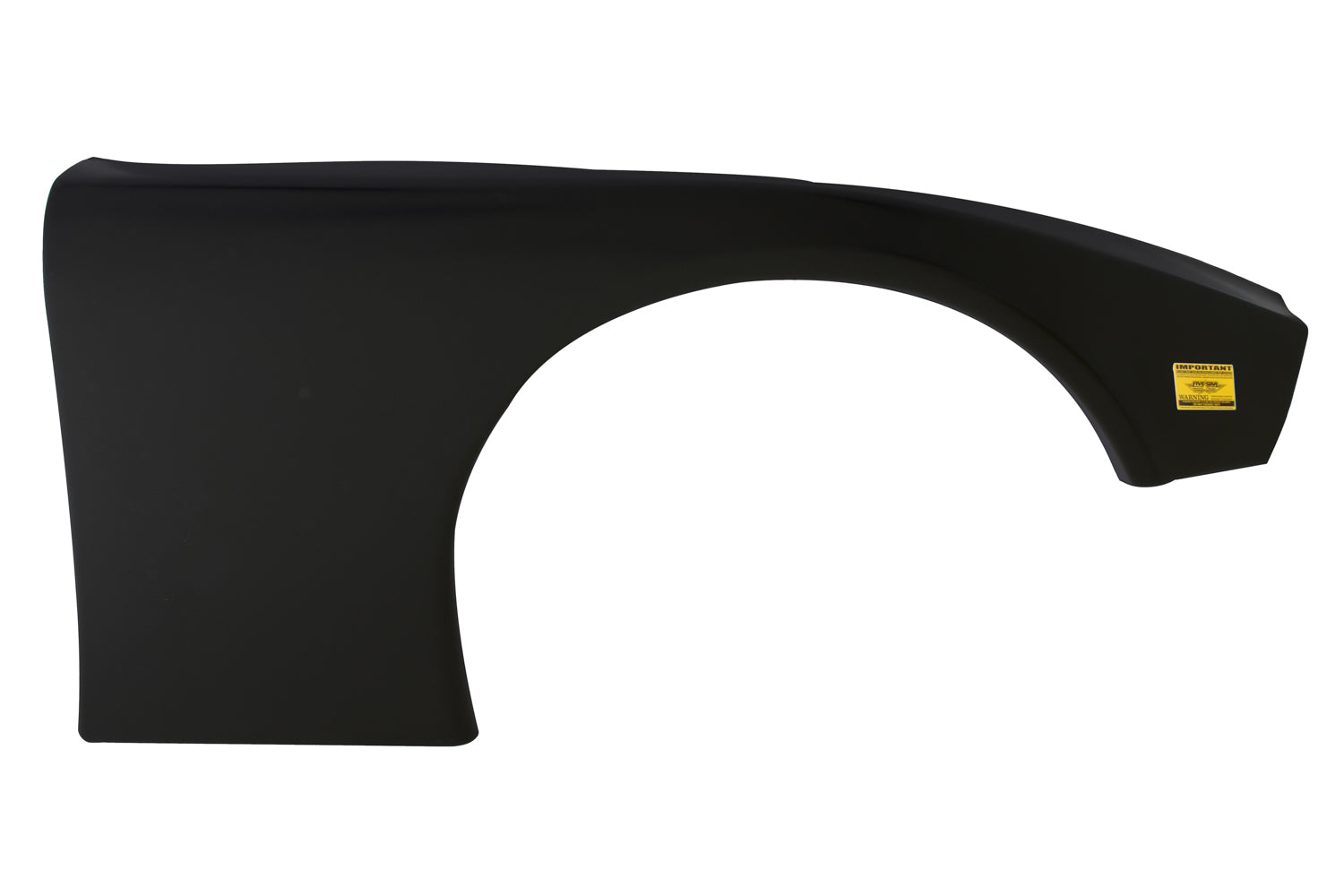 Five Star Fabricating 2019 LM Molded Plastic Fender Black Right