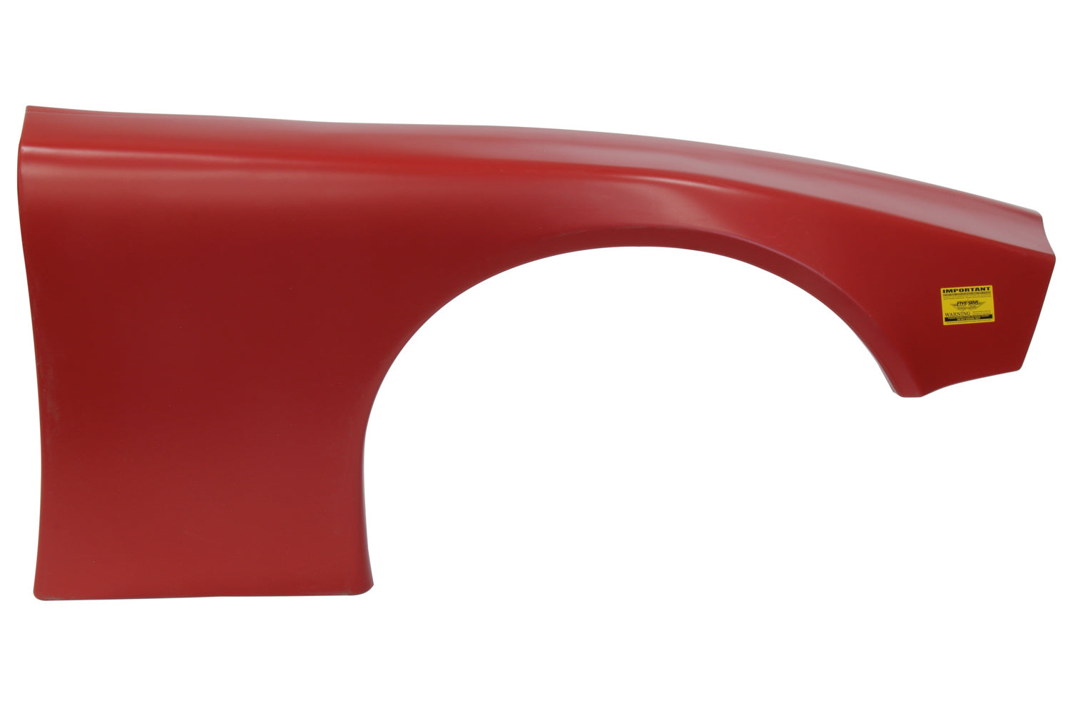 Five Star Fabricating 2019 LM Molded Plastic Fender Red Right