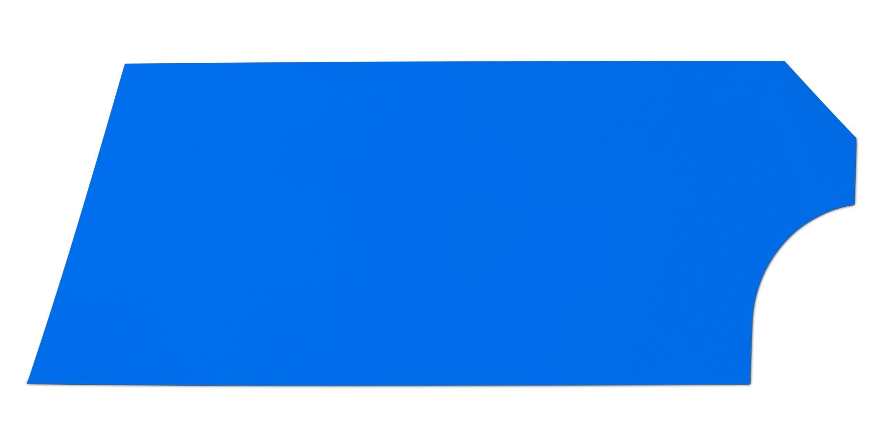 Five Star Fabricating Door High Impact Plastic Blue Left