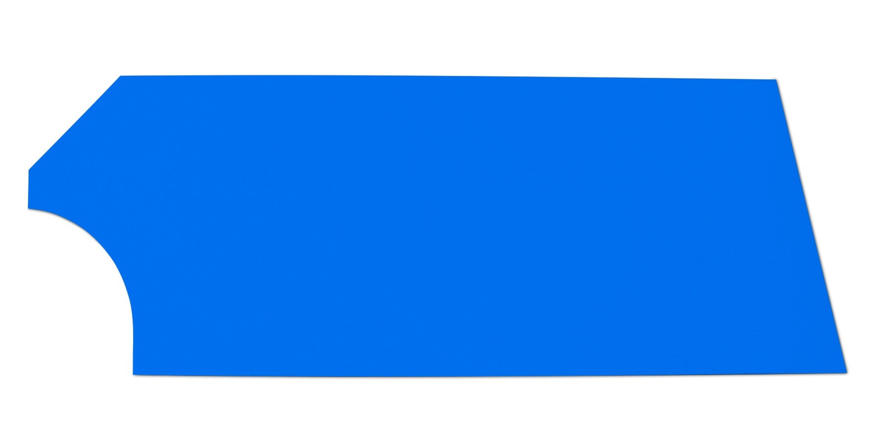 Five Star Fabricating Door High Impact Plastic Blue Right