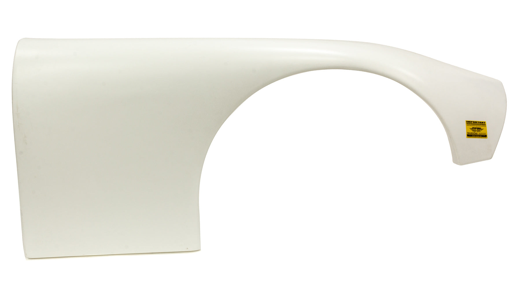 Five Star Fabricating ABC Fender Plastic White Right 8in Tires