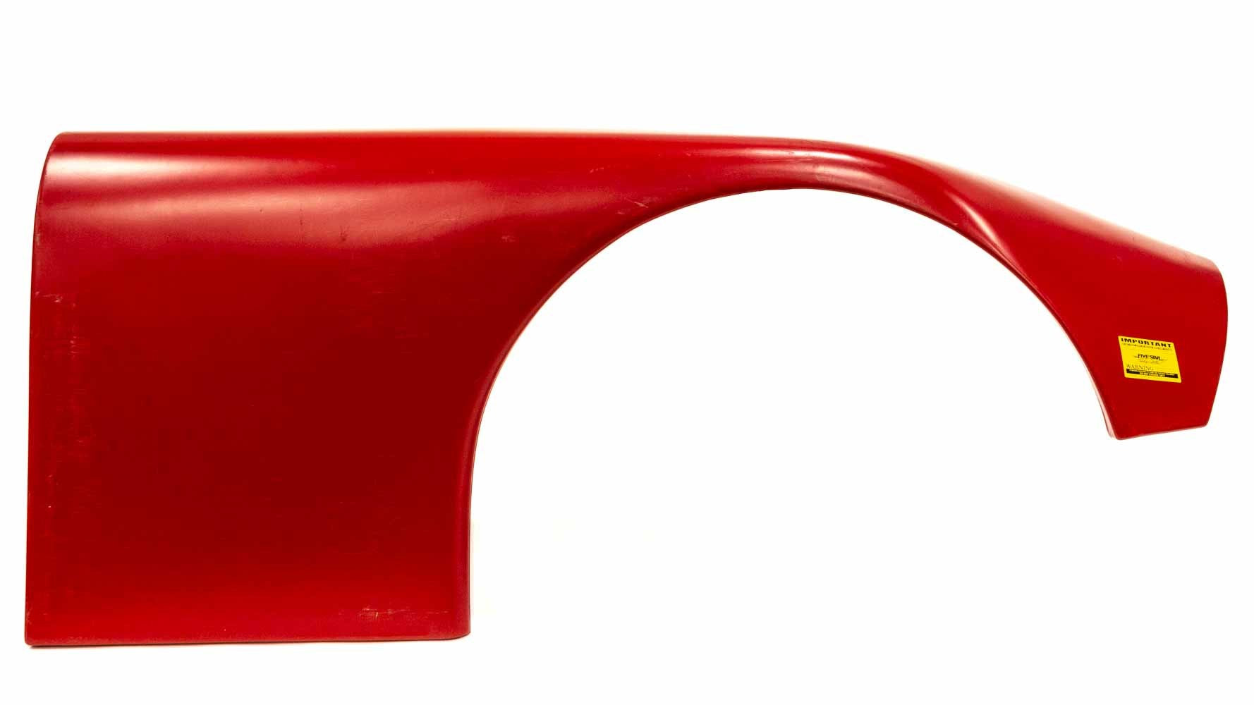 Five Star Fabricating ABC Plastic Fender Wide Right Red