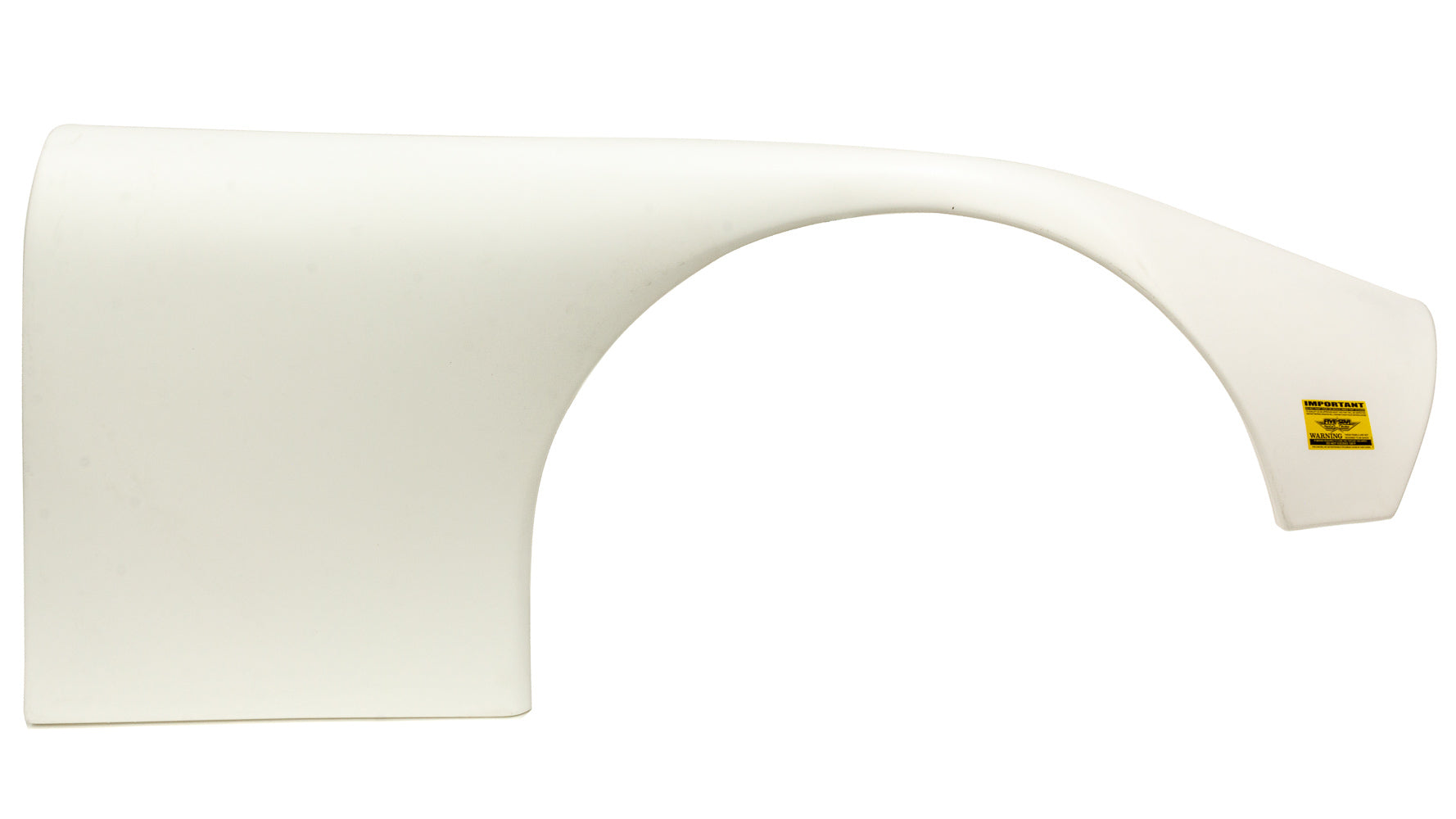 Five Star Fabricating ABC Fender Plastic White Right 10in Tires