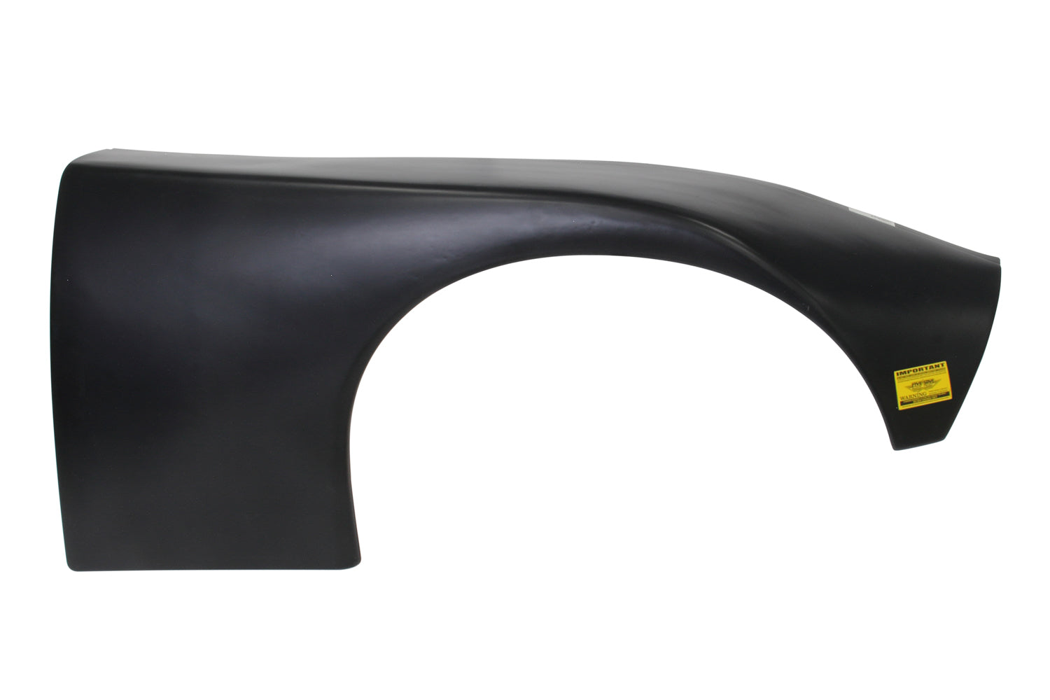 Five Star Fabricating Fender LMSC Right Black High Clearnace Plastic