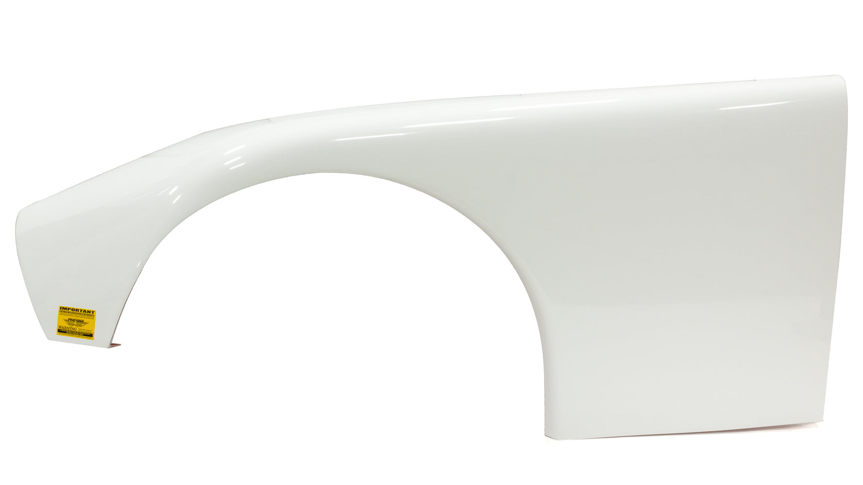 Five Star Fabricating ABC Fender Ultraglass White Left 10in Tires