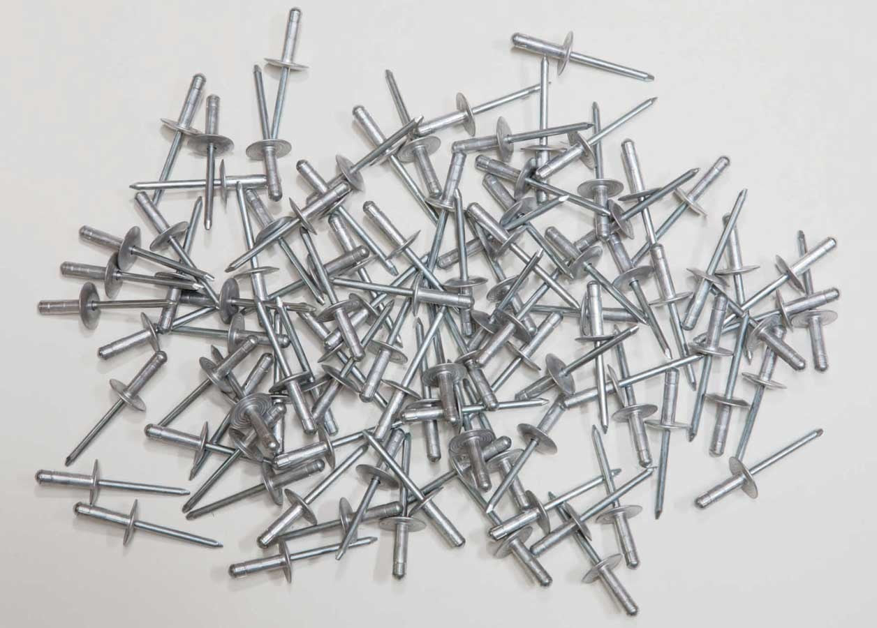 Five Star Fabricating Large Head Rivet Silver 100pc 3/16in