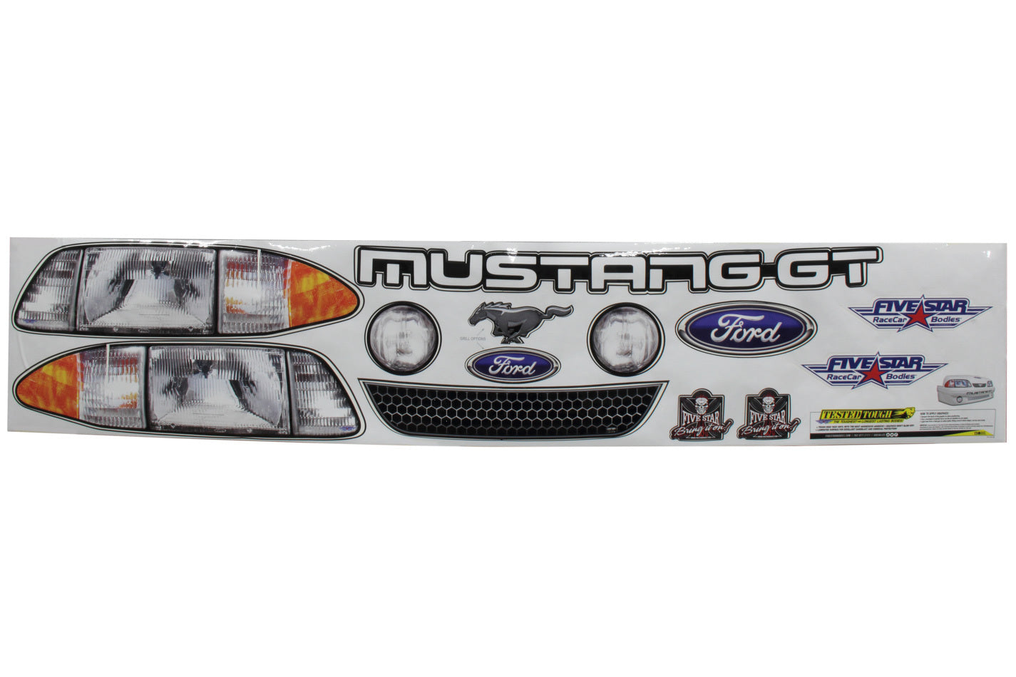 Five Star Fabricating Mustang Nose Graphic Kit