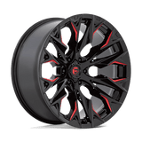 Fuel Off-RoadD823 22X10 6X135 G-BLK MILL C-RED -18MM