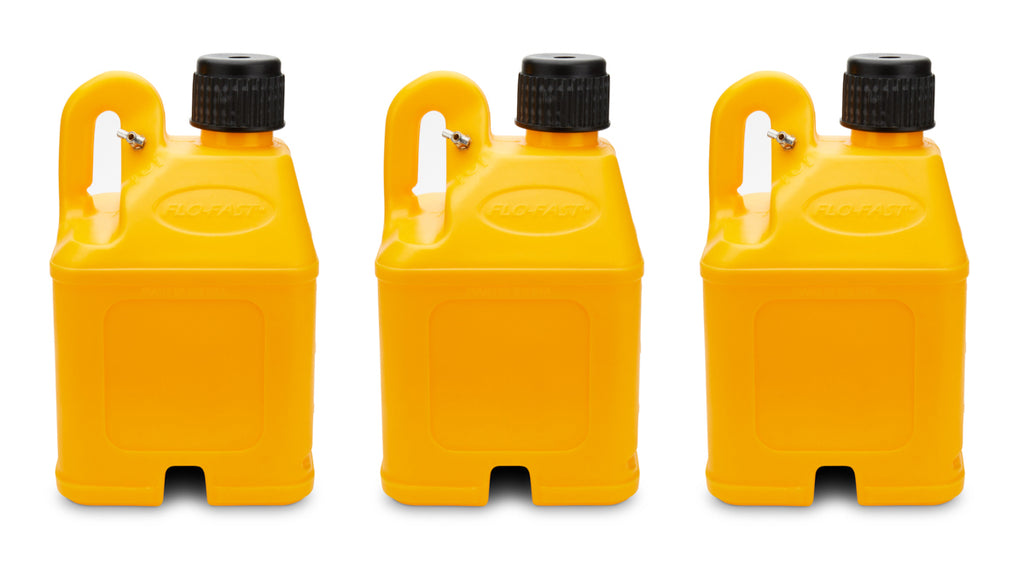 Flo-Fast Utility Container Yellow (Case of 3) Stackable