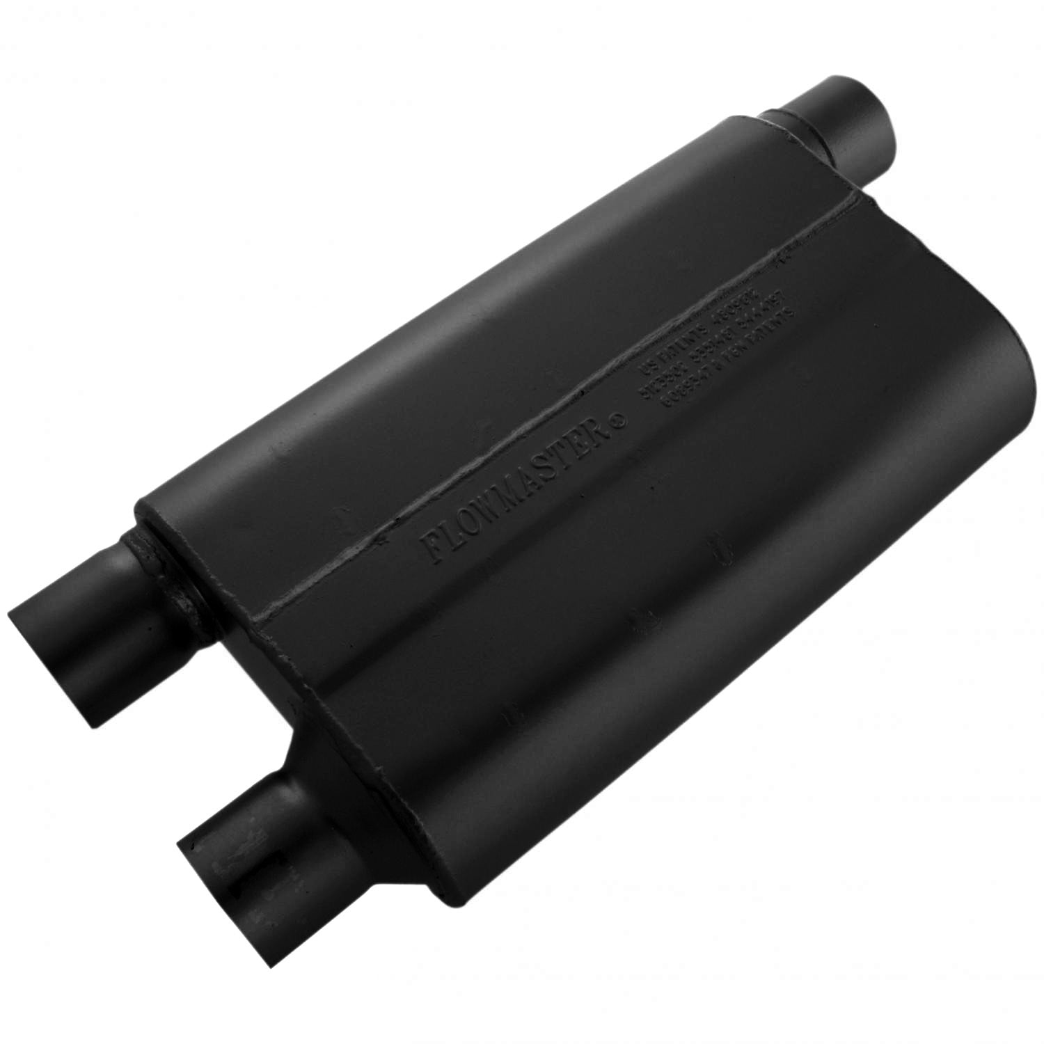 Flowmaster 80 Series Muffler 2.5in Offset In/Dual Out — Universal Performance Exhaust