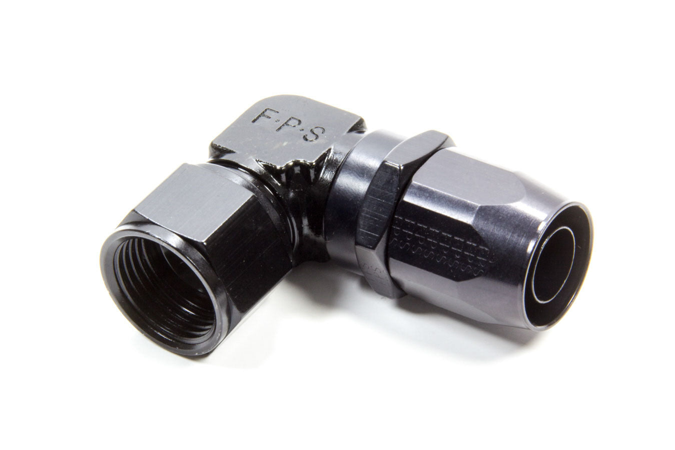 Fragola Performance Systems Hose Fitting #12 90 Deg Black - Low Profile