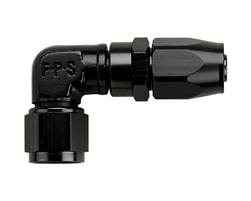 Fragola Performance Systems Hose Fitting #20 90 Degr Black - Low Pro-File