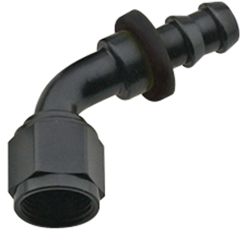 Fragola Performance Systems Hose Fitting #10 60 Deg Push Lock Black