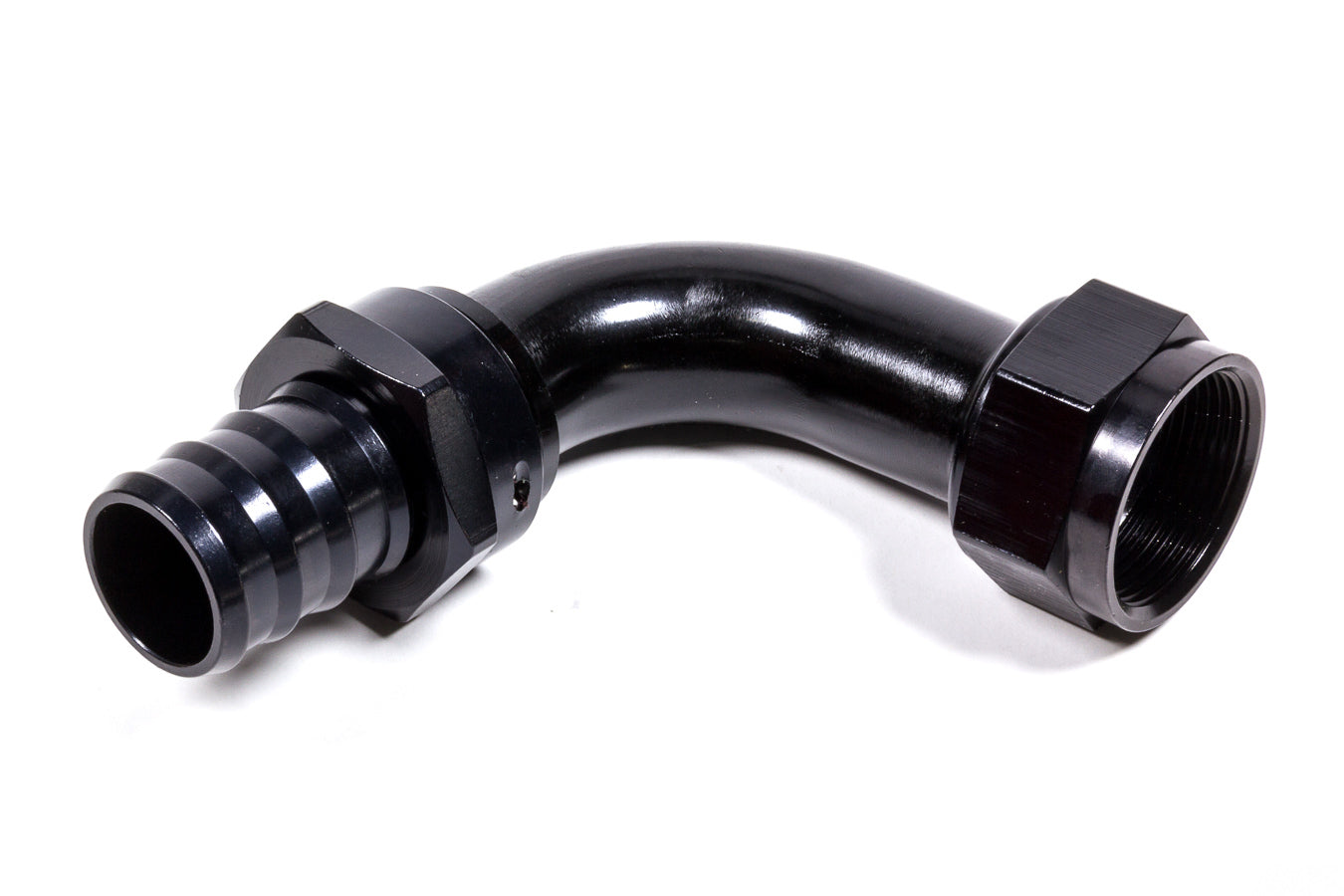 Fragola Performance Systems Hose Fitting #20 90 Deg Push Lock Black