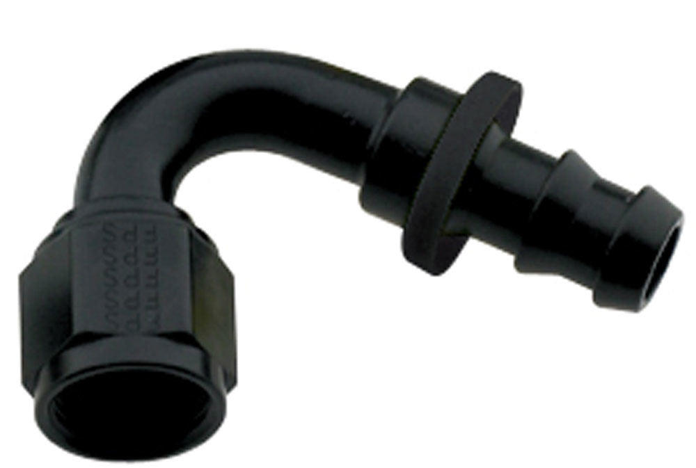 Fragola Performance Systems Hose Fitting #16 120 Deg Push Lock Black