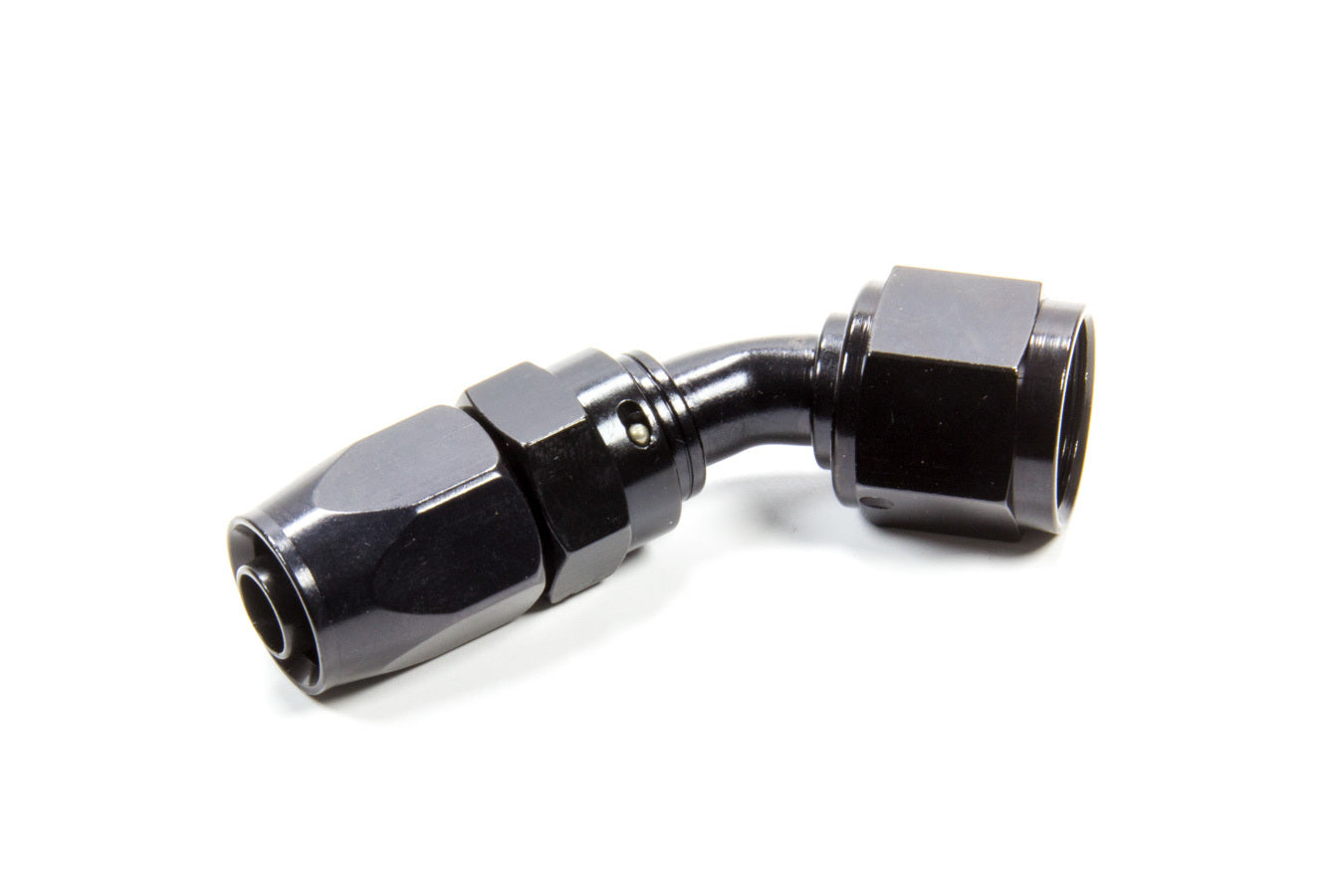 Fragola Performance Systems Hose Fitting #10 45 Deg. to #8 Hose Black