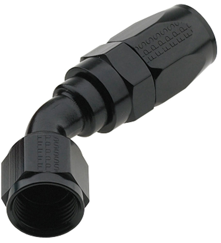 Fragola Performance Systems Hose Fitting #10 45 Deg Pro-Flow Black