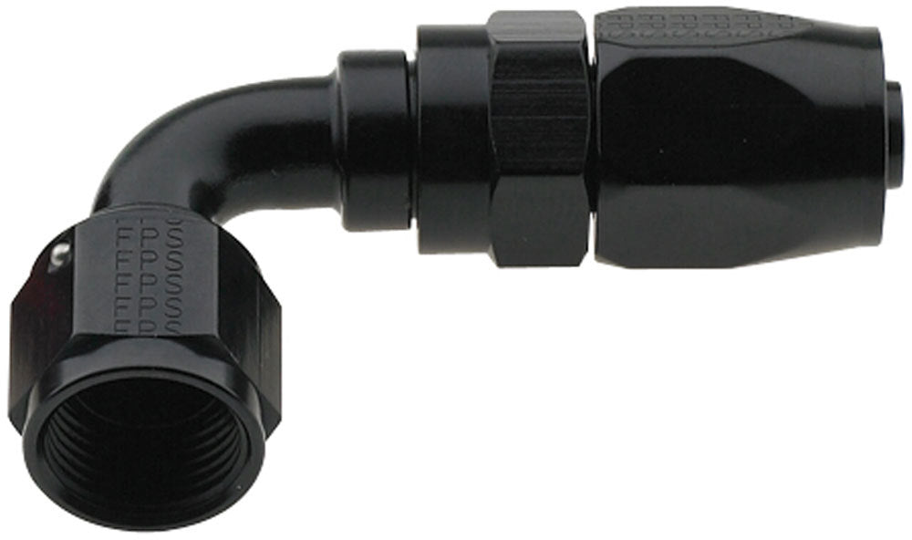 Fragola Performance Systems Hose Fitting #4 90 Deg Pro-Flow Black