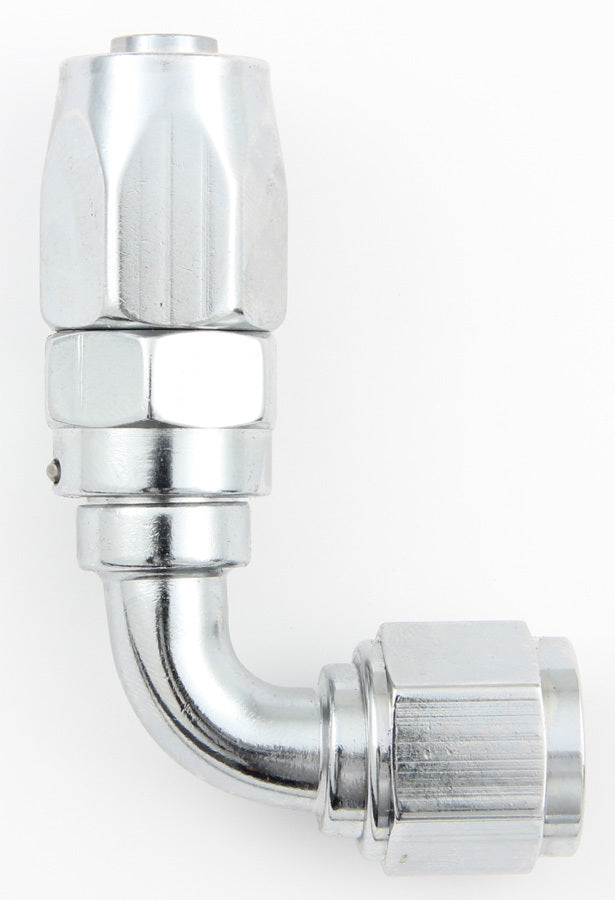 Fragola Performance Systems Hose Fitting #6 90 Deg Pro-Flow Chrome