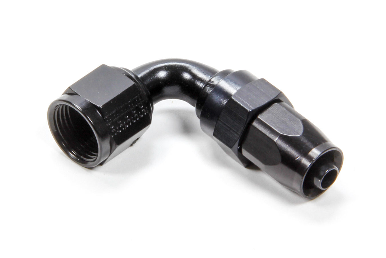 Fragola Performance Systems Hose Fitting #8 90 Deg. to #6 Hose Black