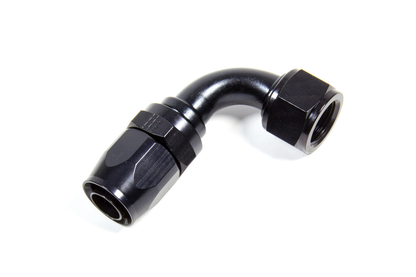 Fragola Performance Systems Hose Fitting #10 90 Deg. to #12 Hose Black