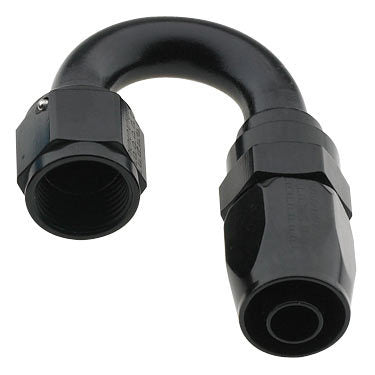 Fragola Performance Systems Hose Fitting #8 180 Deg. to #6 Hose Black