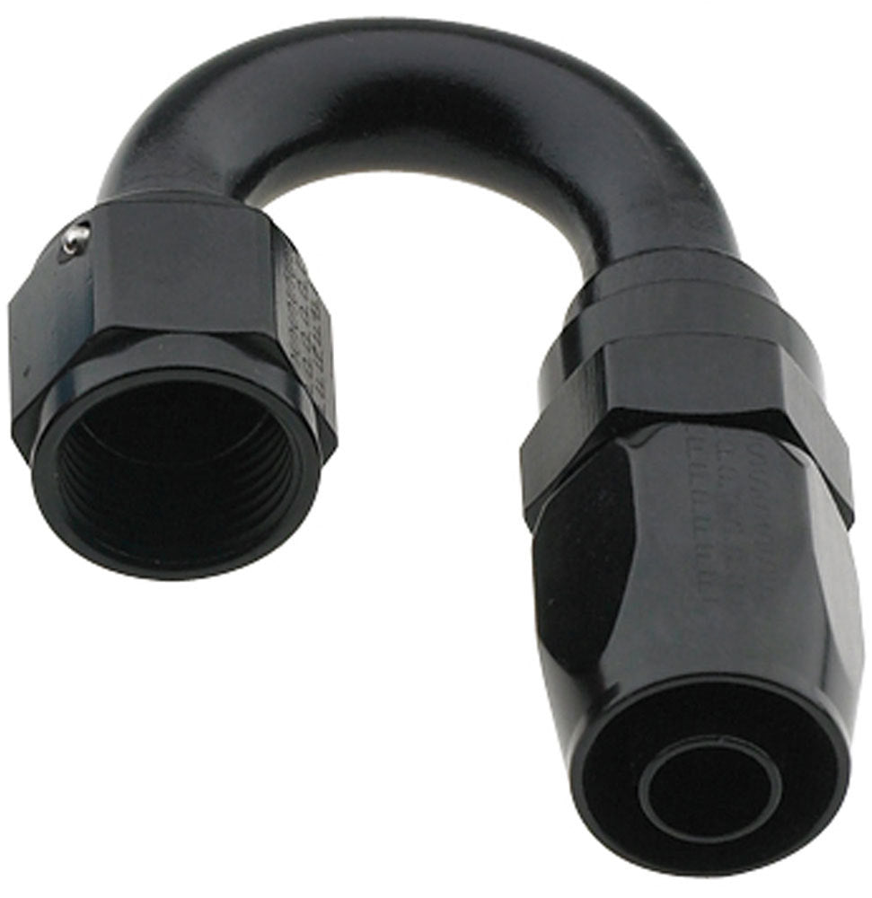 Fragola Performance Systems Hose Fitting #12 180 Deg Pro-Flow Black