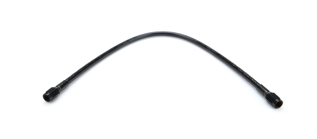 PTFE Hose Assembly 16-Inch Length with Black Braided Stainless Cover