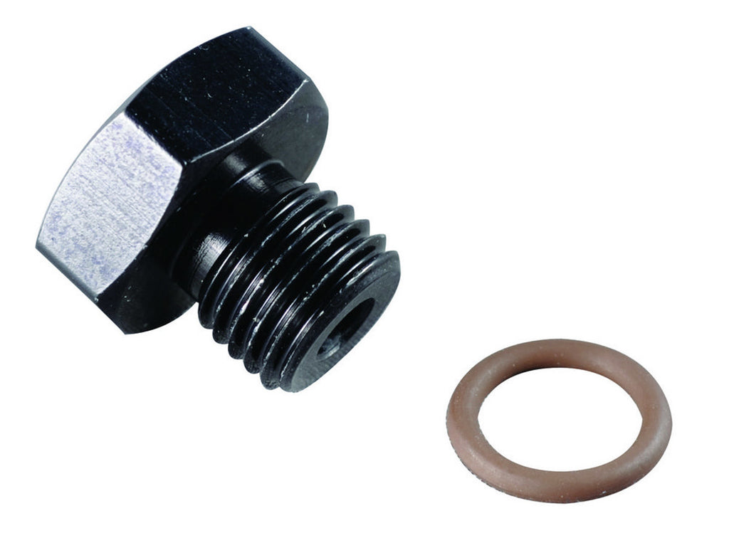 Black Aluminum - O-Ring Seal - Hex Head