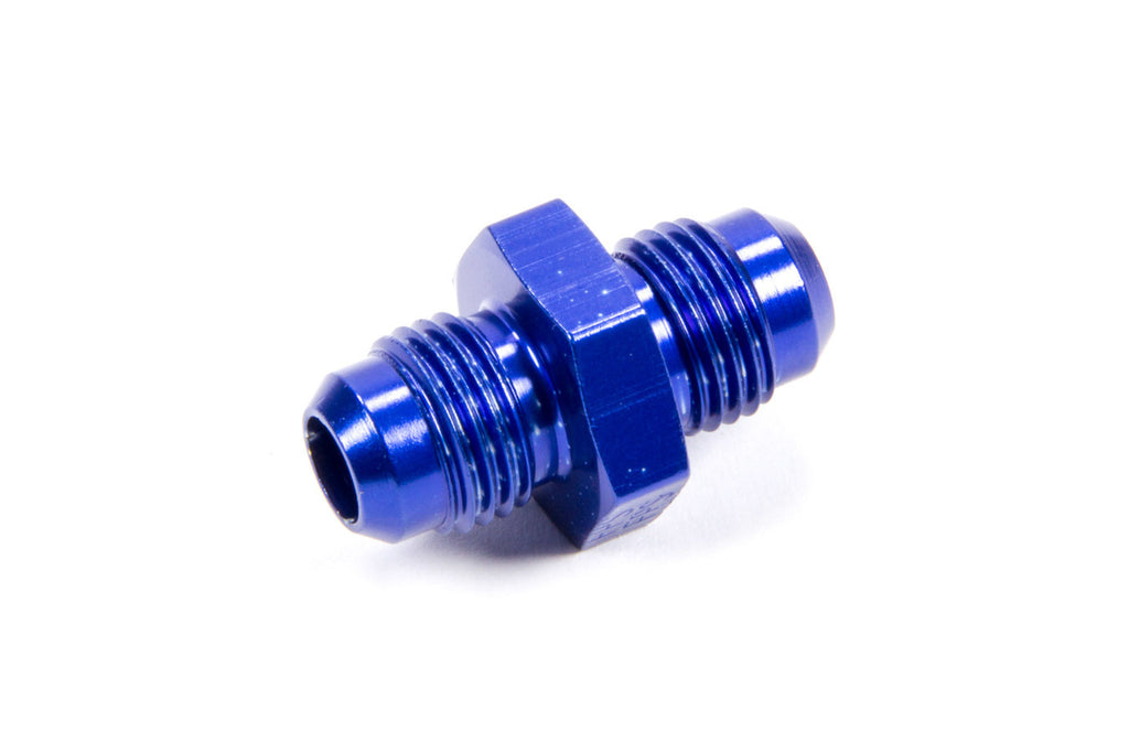 Male Aluminum Straight Adapter Fitting, Blue Anodized