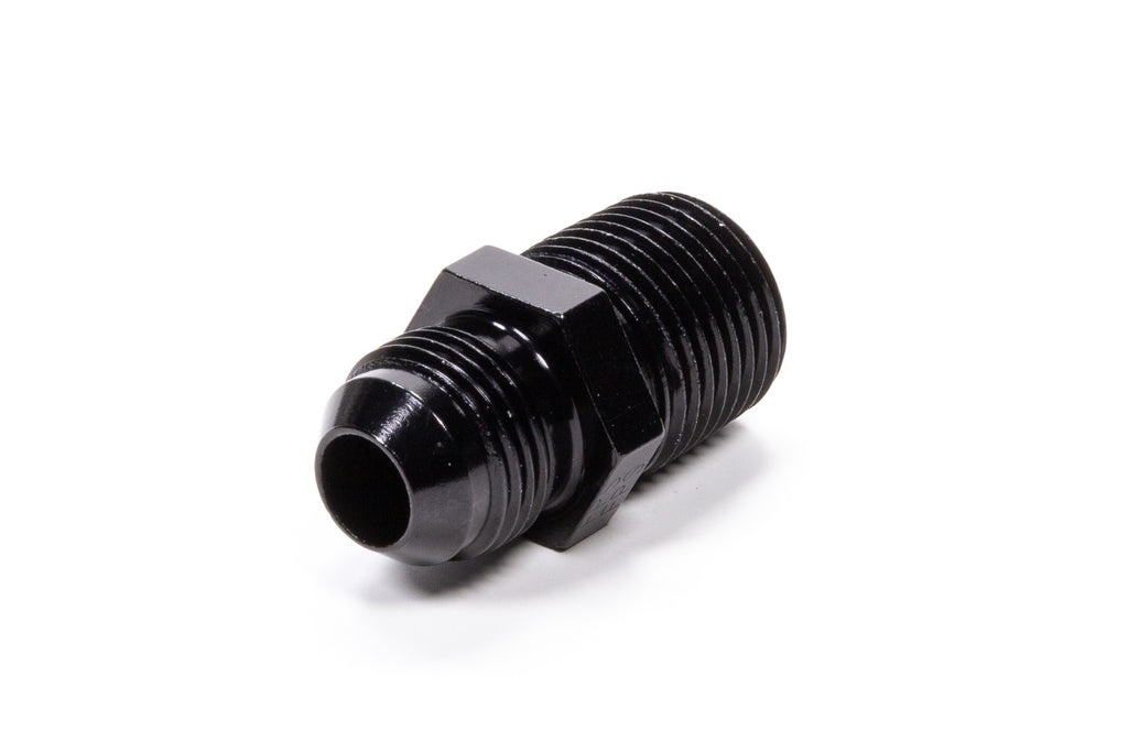 Fragola Performance Systems Straight Adapter Fitting #8 x 1/2 MPT Black