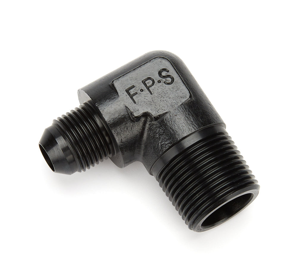 Fragola Performance Systems 8an to 3/4 MPT 90-Deg Adapter Fitting Black