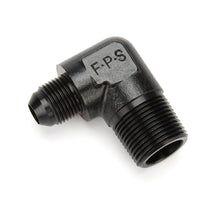 Load image into Gallery viewer, Fragola Performance Systems 8an to 3/4 MPT 90-Deg Adapter Fitting Black