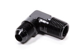 Fragola Performance Systems 90 Deg Adapter Fitting #8 x 1/2 MPT Black