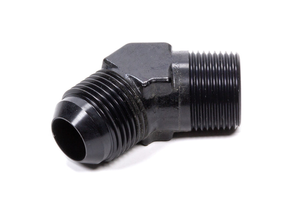 Fragola Performance Systems 45 Deg Adapter Fitting #10 x 1/2 MPT Black