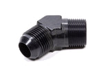 Fragola Performance Systems 45 Deg Adapter Fitting #10  x 3/8 MPT Black