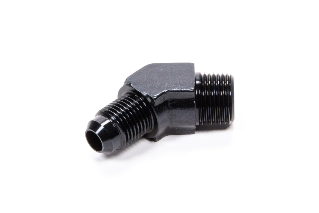 Fragola Performance Systems 45 Deg Adapter Fitting #6 x 3/8 MPT Black