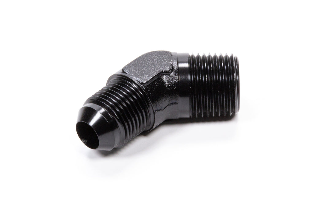 Fragola Performance Systems 45 Deg Adapter Fitting #8 x 1/2 MPT Black